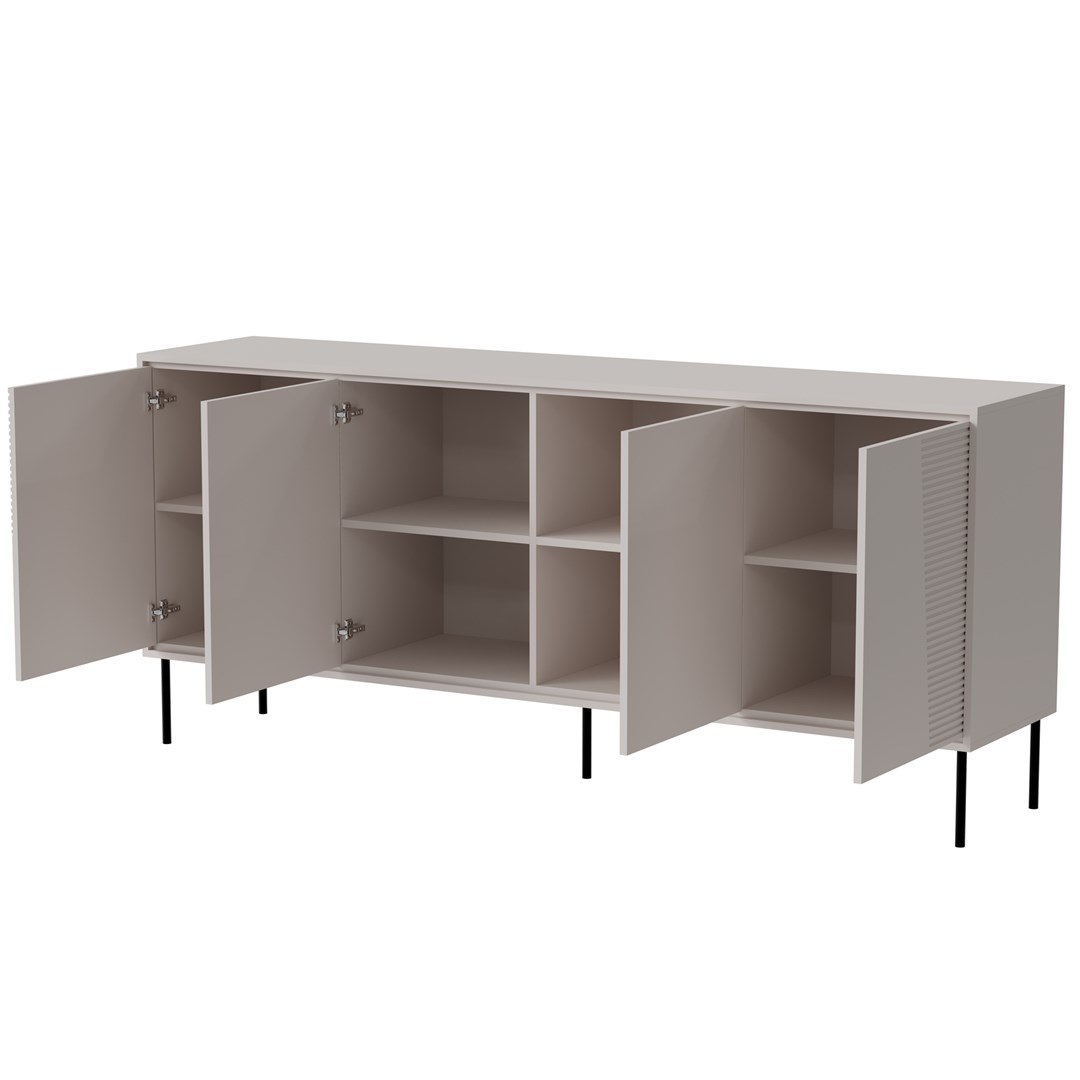 4D chest of drawers ABI 200x45x88 cashmere matt 4D chest of drawers ABI 200x45x88 cashmere matt
