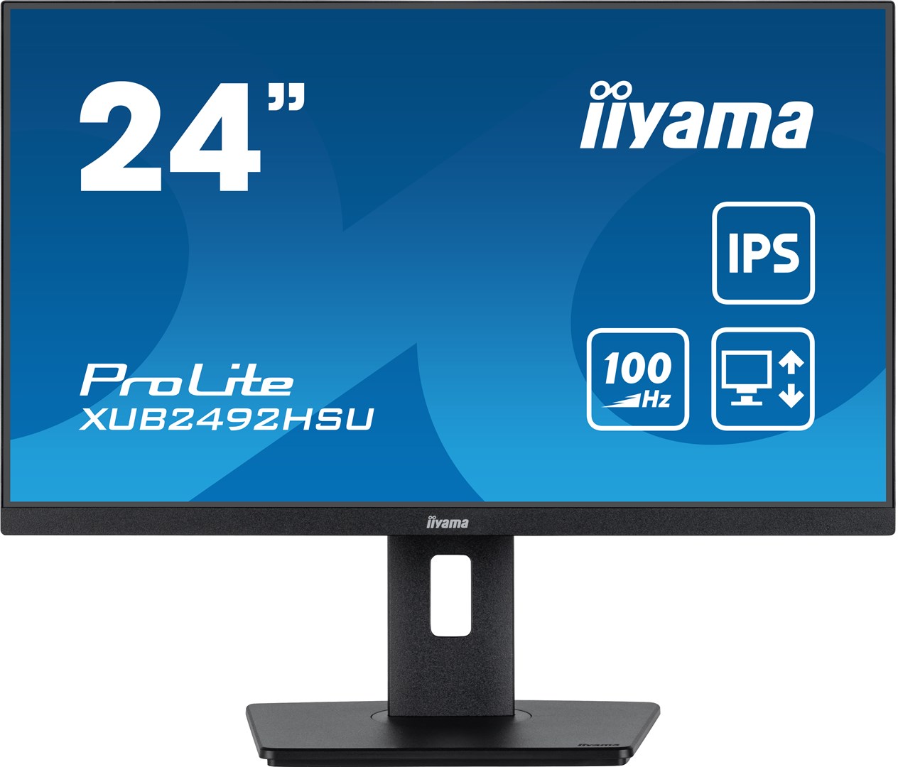 iiyama 24” IPS technology panel with height adjustable stand and 100Hz refresh rate iiyama 24” IPS technology panel with height adjustable stand and 100Hz refresh rate