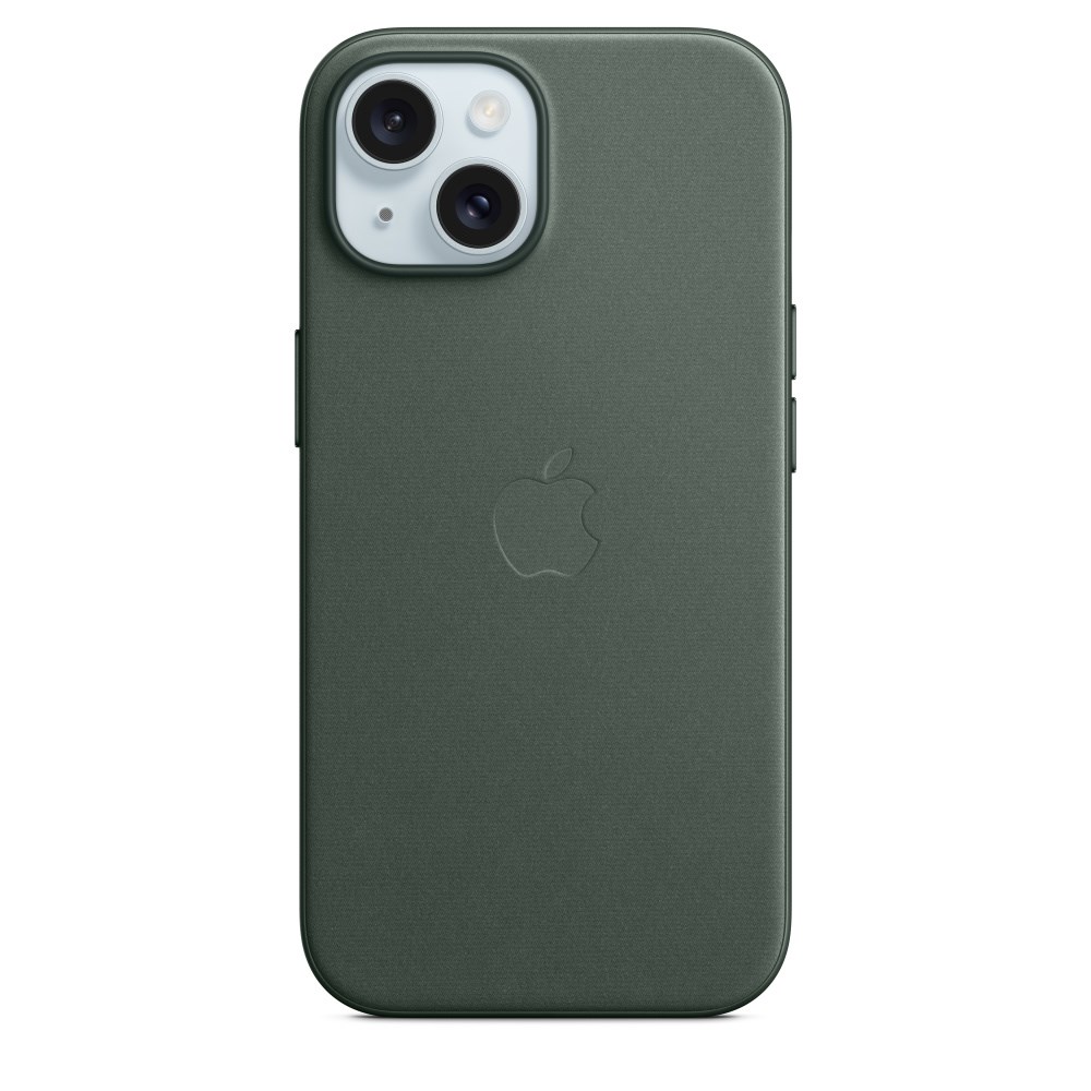 Apple iPhone 15 FineWoven Case with MagSafe - Evergreen Apple iPhone 15 FineWoven Case with MagSafe - Evergreen