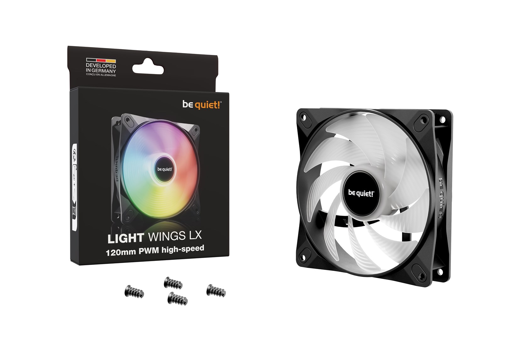 be quiet! LIGHT WINGS LX 120mm PWM high-speed Computer case Fan 12 cm Black 1 pc(s) be quiet! LIGHT WINGS LX 120mm PWM high-speed Computer case Fan 12 cm Black 1 pc(s)