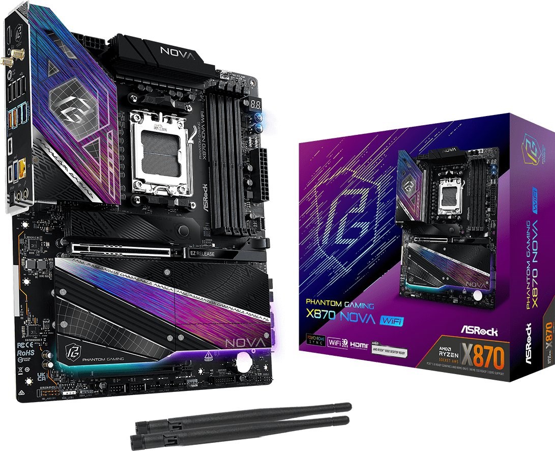 ASRock X870 NOVA WIFI motherboard ASRock X870 NOVA WIFI motherboard