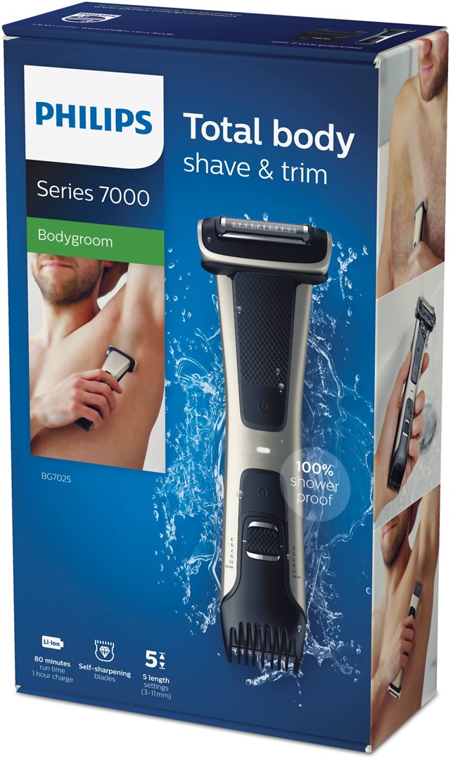 Philips 7000 series Showerproof body groomer BG7025/15 Philips 7000 series Showerproof body groomer BG7025/15