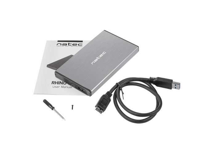 NATEC HDD ENCLOSURE RHINO GO (USB 3.0, 2.5", GREY) NATEC HDD ENCLOSURE RHINO GO (USB 3.0, 2.5", GREY)