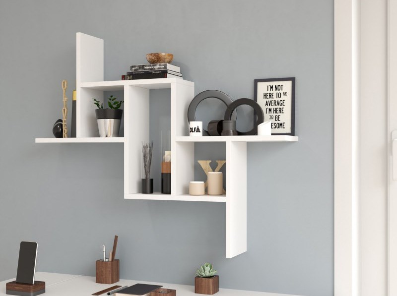 FIESTA hanging shelf 85x15x73.5 cm, white FIESTA hanging shelf 85x15x73.5 cm, white
