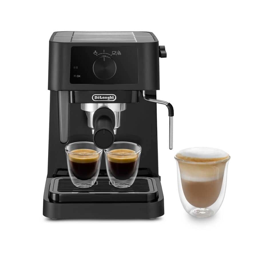 Delonghi | Coffee Maker | EC230 | Pump pressure 15 bar | Built-in milk frother | Semi-automatic | 360° rotational base No | 1100 W | Black Delonghi | Coffee Maker | EC230 | Pump pressure 15 bar | Built-in milk frother | Semi-automatic | 360° rotational base No | 1100 W | Black