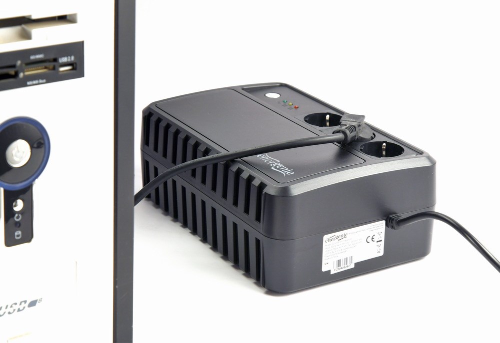 Gembird EG-UPS-3SDT1000-01 uninterruptible power supply (UPS) Line-Interactive 1 kVA 600 W 3 AC outlet(s) Gembird EG-UPS-3SDT1000-01 uninterruptible power supply (UPS) Line-Interactive 1 kVA 600 W 3 AC outlet(s)