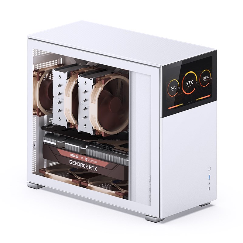 Jonsbo D41 Screen ATX Case, Tempered Glass - white Jonsbo D41 Screen ATX Case, Tempered Glass - white