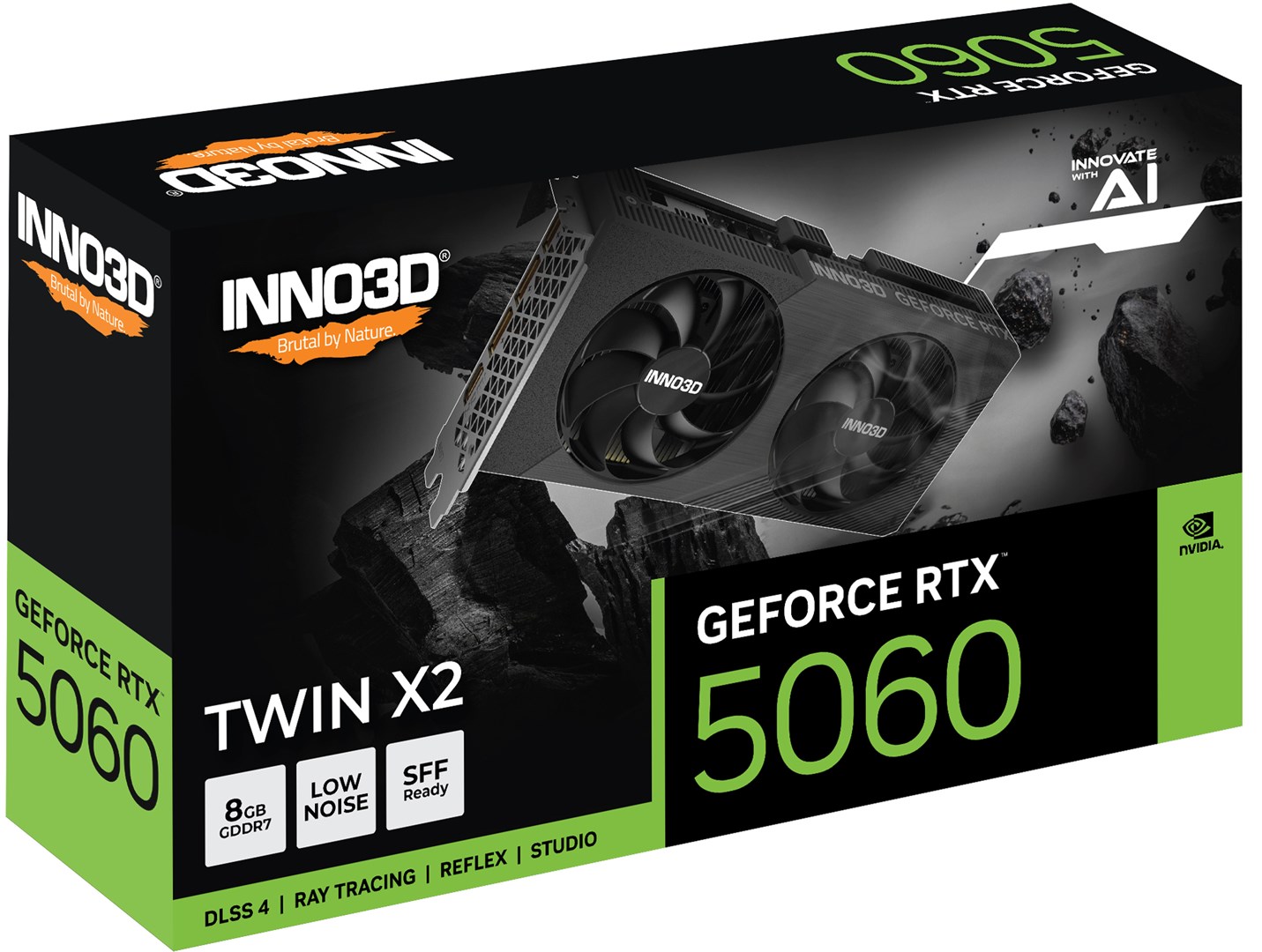 INNO3D GeForce RTX 5060 Twin X2 NVIDIA 8 GB GDDR7 INNO3D GeForce RTX 5060 Twin X2 NVIDIA 8 GB GDDR7