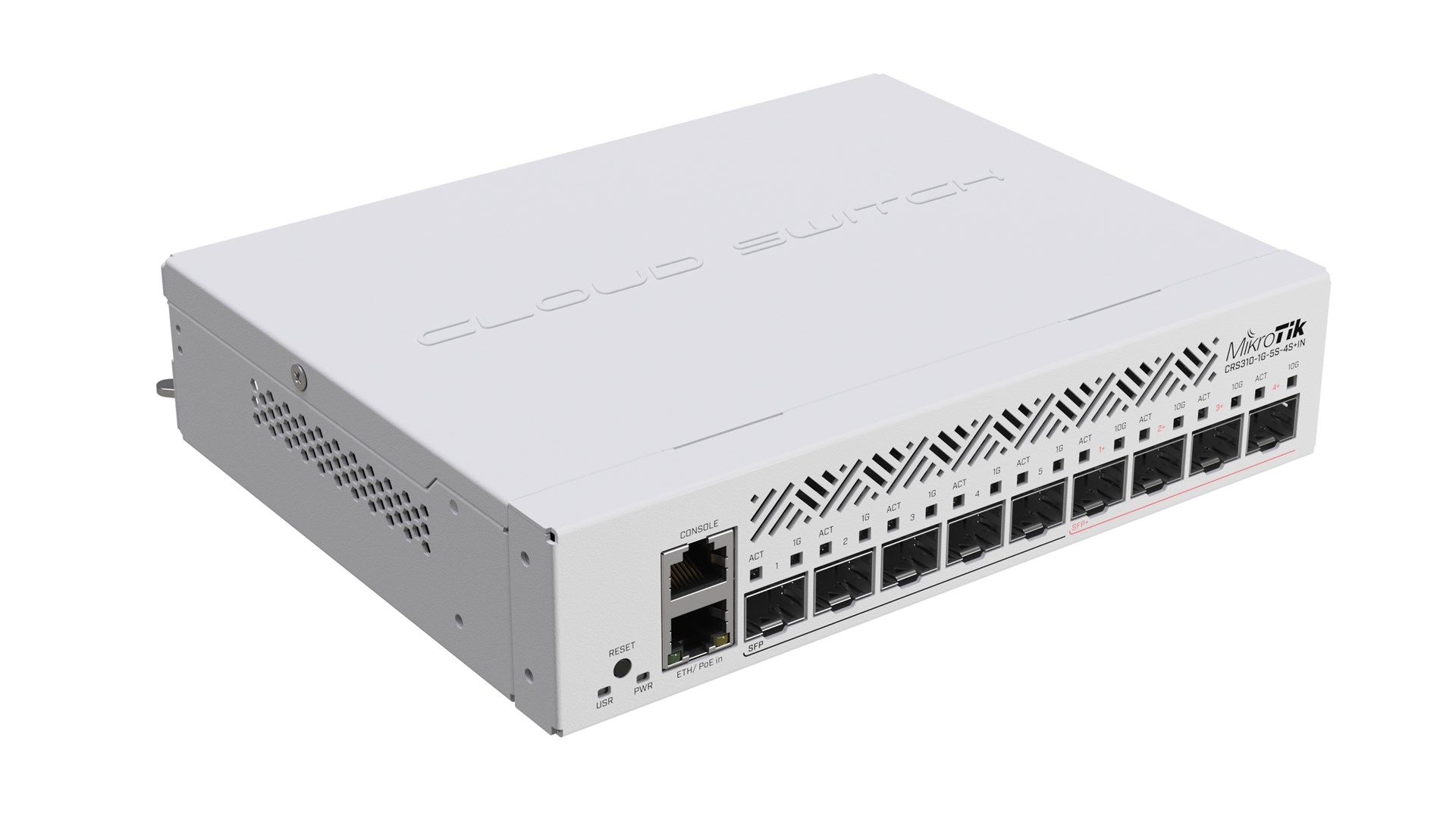 Mikrotik CRS310-1G-5S-4S+IN network switch Managed L3 Power over Ethernet (PoE) 1U Mikrotik CRS310-1G-5S-4S+IN network switch Managed L3 Power over Ethernet (PoE) 1U