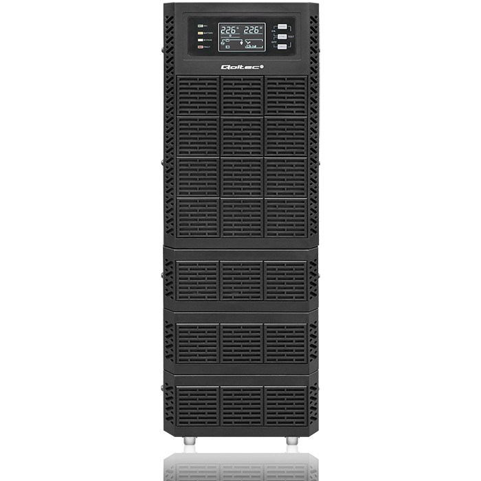 Qoltec 52284 Uninterruptible Power Supply UPS | 10kVA | 10000W | Power factor 1.0 | LCD | EPO | USB | On-line Qoltec 52284 Uninterruptible Power Supply UPS | 10kVA | 10000W | Power factor 1.0 | LCD | EPO | USB | On-line
