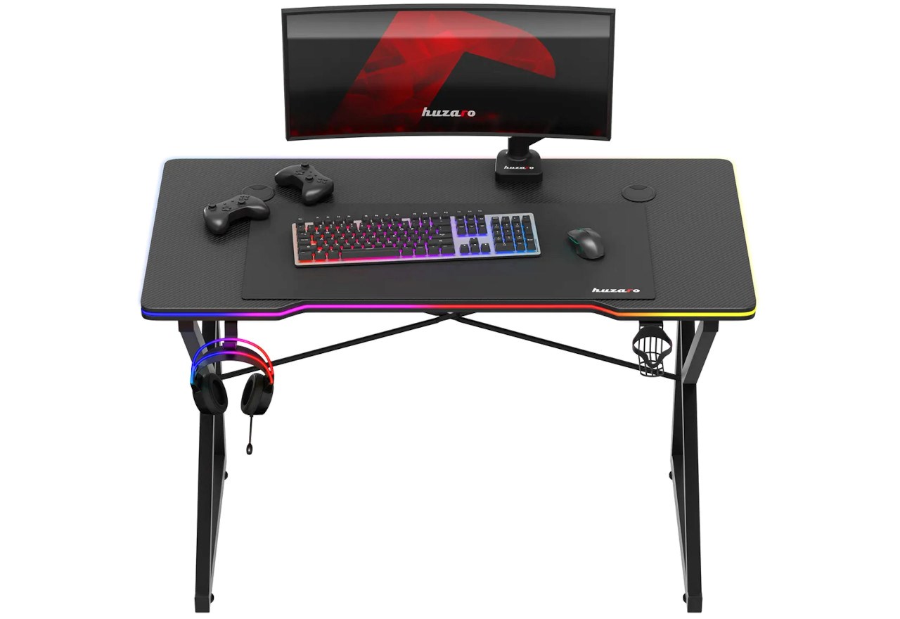 Huzaro Hero 1.7 RGB Black - gaming table Huzaro Hero 1.7 RGB Black - gaming table