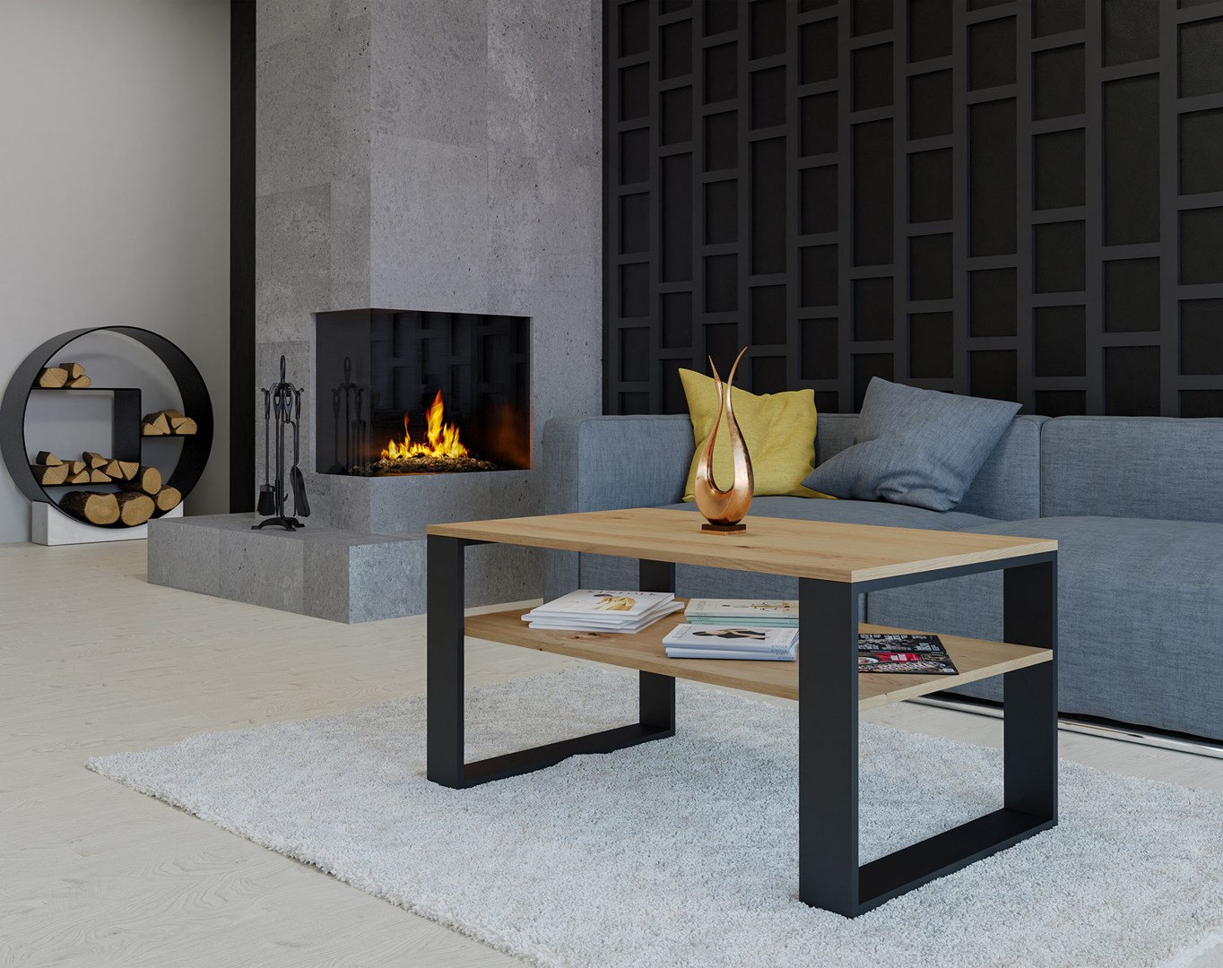 Topeshop MODERN 1P ART CZ coffee/side/end table Coffee table Rectangular shape 2 leg(s) Topeshop MODERN 1P ART CZ coffee/side/end table Coffee table Rectangular shape 2 leg(s)