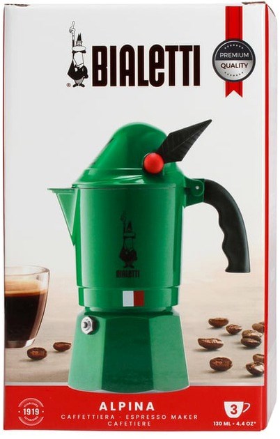 Bialetti Moka Break Alpina Moka pot Green Bialetti Moka Break Alpina Moka pot Green