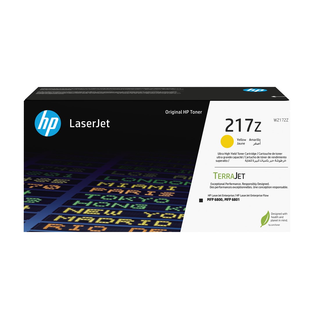 HP 217Z Ultra High Yield Yellow Original LaserJet Toner Cartridge HP 217Z Ultra High Yield Yellow Original LaserJet Toner Cartridge