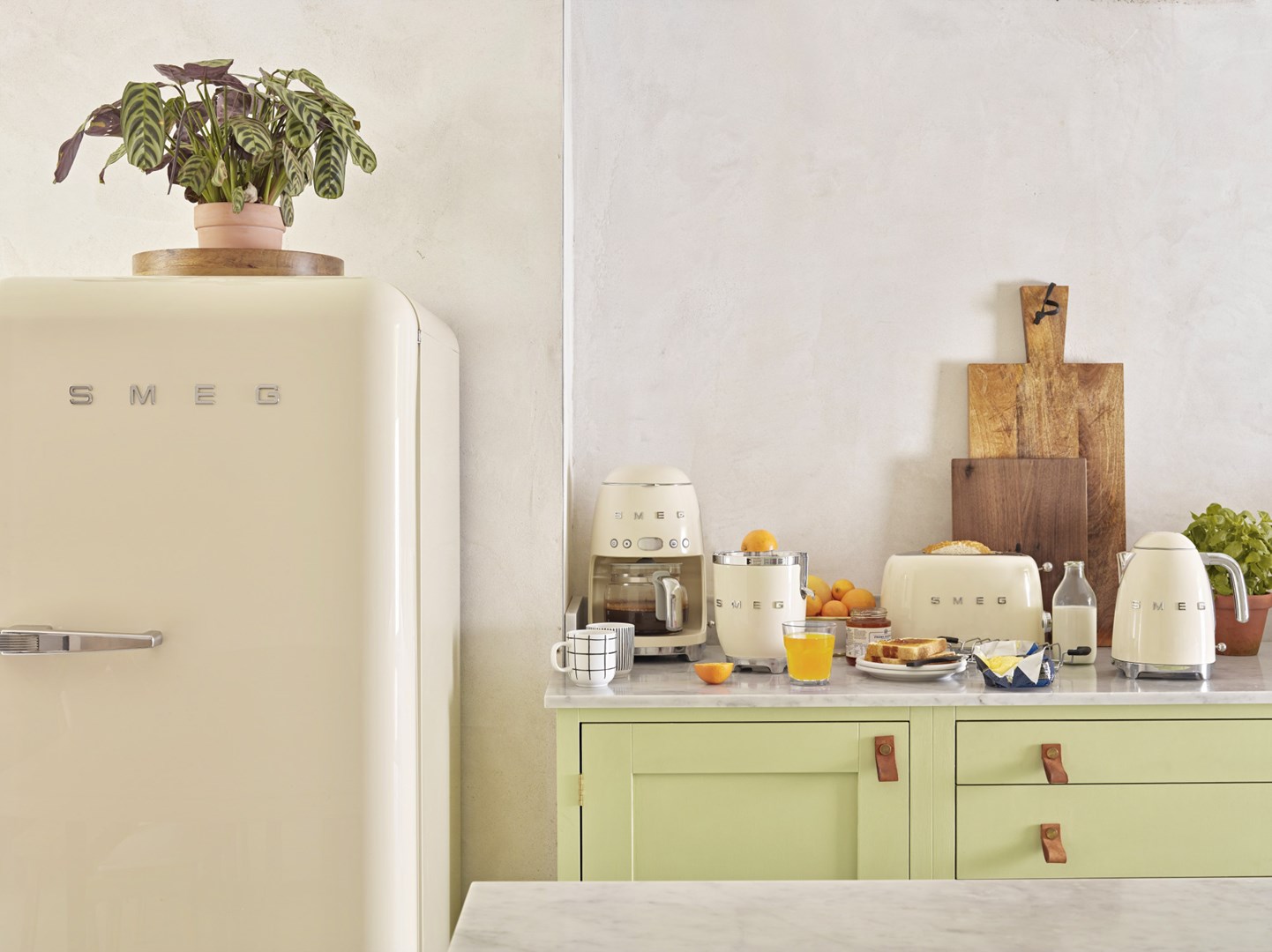 Smeg 50's Style Toaster TSF03CREU Cream Smeg 50's Style Toaster TSF03CREU Cream
