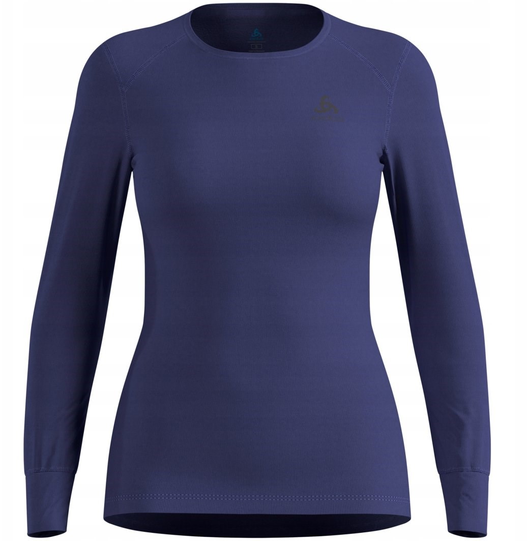 Odlo BL TOP crew neck l/s ACTIVE WARM long-sleeved thermal underwear, size S, blue Odlo BL TOP crew neck l/s ACTIVE WARM long-sleeved thermal underwear, size S, blue