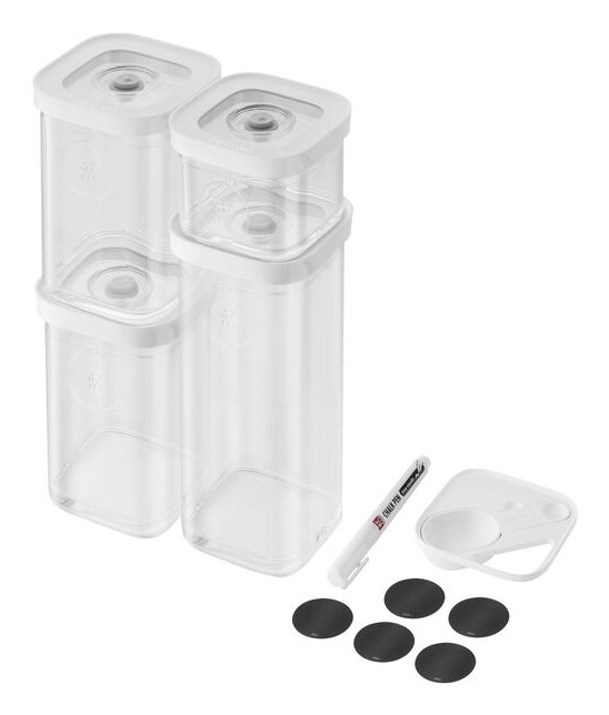 ZWILLING 1025971 Rectangular Container 2.445 L Transparent, White 6 pc(s) ZWILLING 1025971 Rectangular Container 2.445 L Transparent, White 6 pc(s)