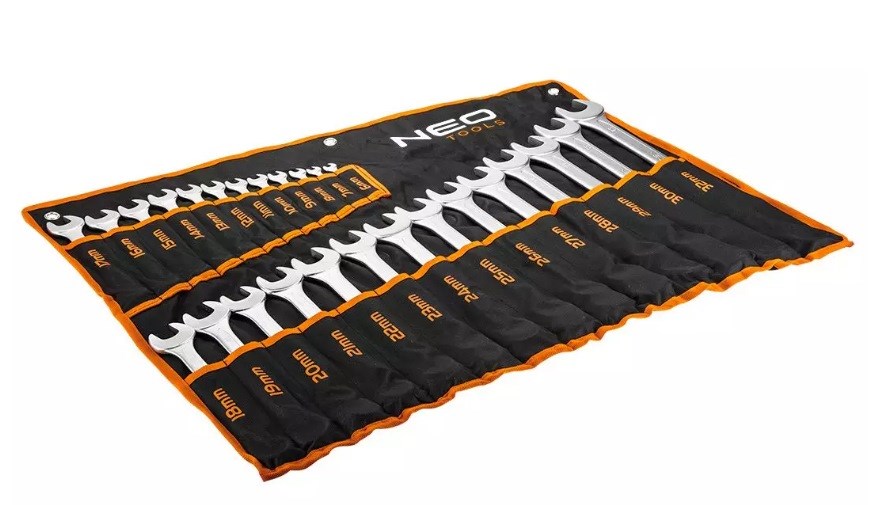 Neo Tools wrenches 6-32 mm, set of 26 pieces Neo Tools wrenches 6-32 mm, set of 26 pieces