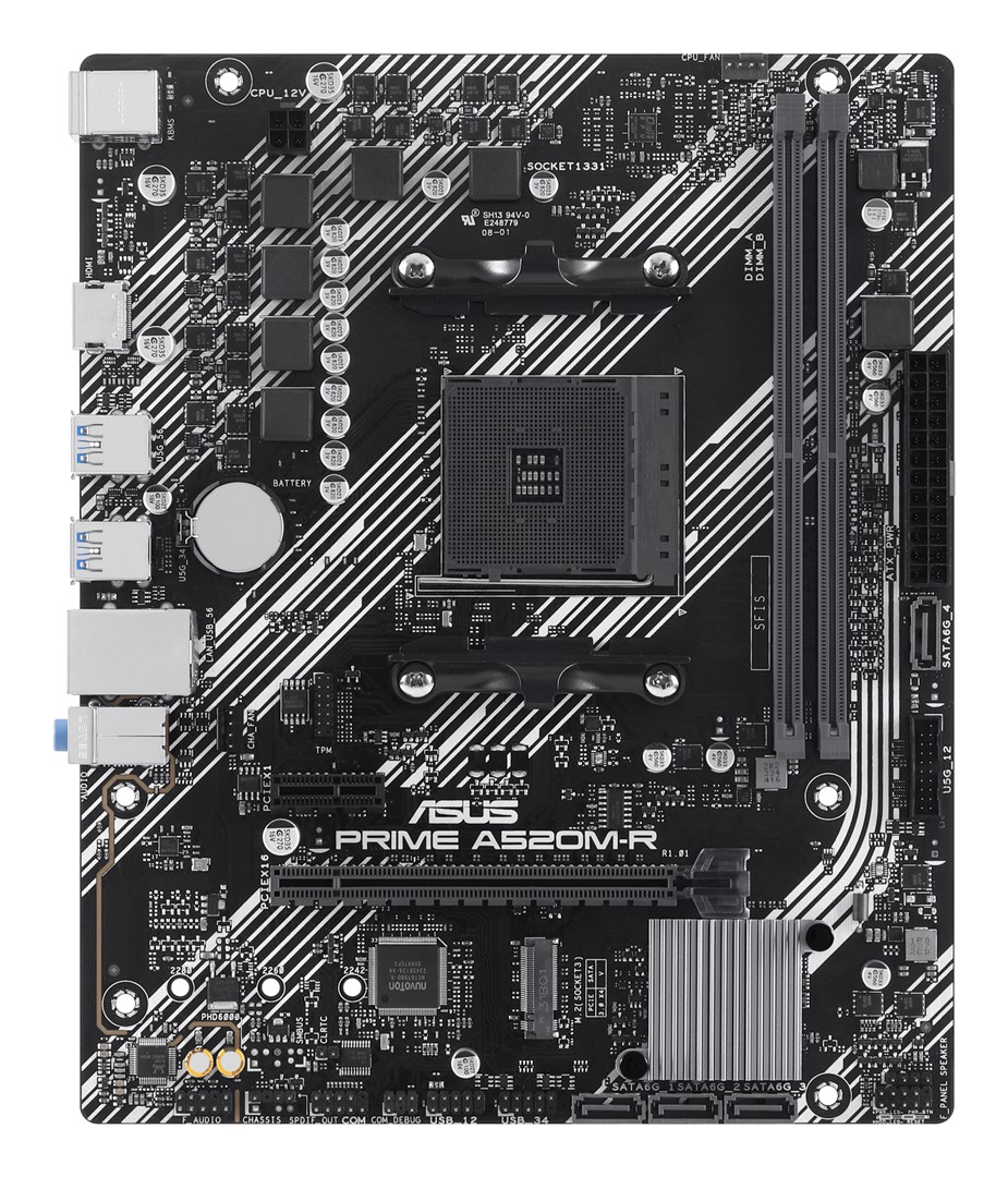 ASUS PRIME A520M-R AMD A520 Socket AM4 micro ATX ASUS PRIME A520M-R AMD A520 Socket AM4 micro ATX