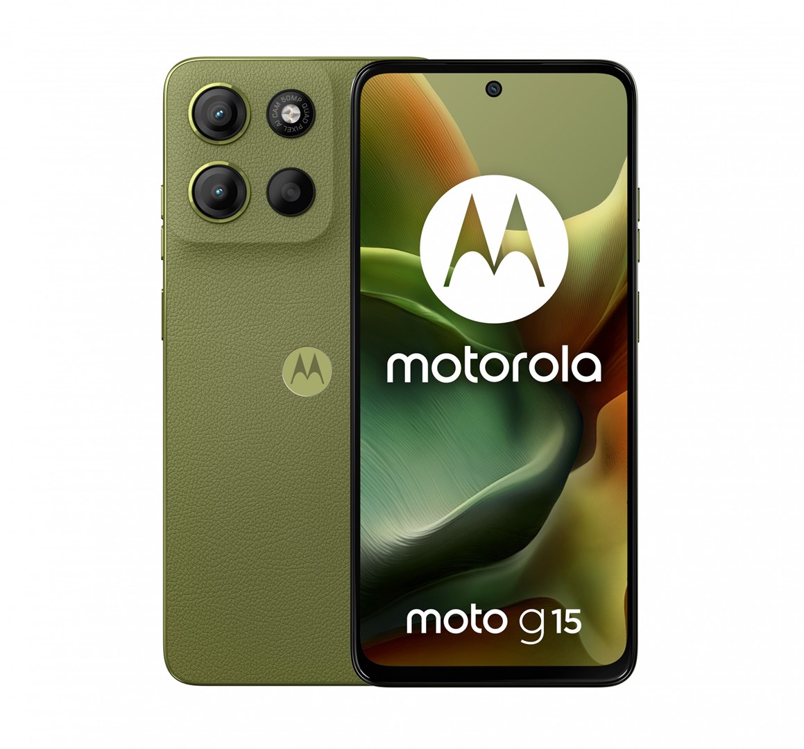Motorola moto g15 17.1 cm (6.72") Dual SIM Android 15 4G USB Type-C 8 GB 128 GB 5200 mAh Green Motorola moto g15 17.1 cm (6.72") Dual SIM Android 15 4G USB Type-C 8 GB 128 GB 5200 mAh Green