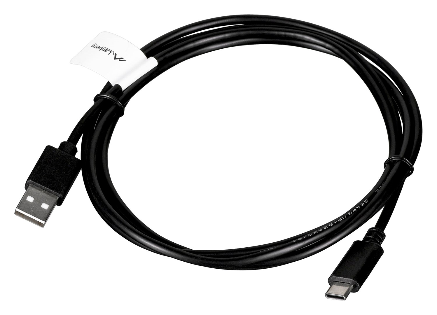 Lanberg CA-USBO-20CU-0018-BK kabel USB 1,8 m USB 2.0 USB A USB C Black Lanberg CA-USBO-20CU-0018-BK kabel USB 1,8 m USB 2.0 USB A USB C Black