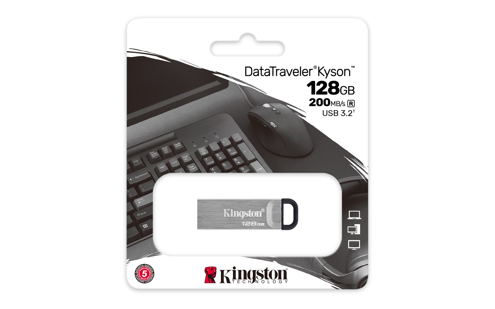 Kingston Technology DataTraveler 128GB Kyson USB Flash Drive Kingston Technology DataTraveler 128GB Kyson USB Flash Drive