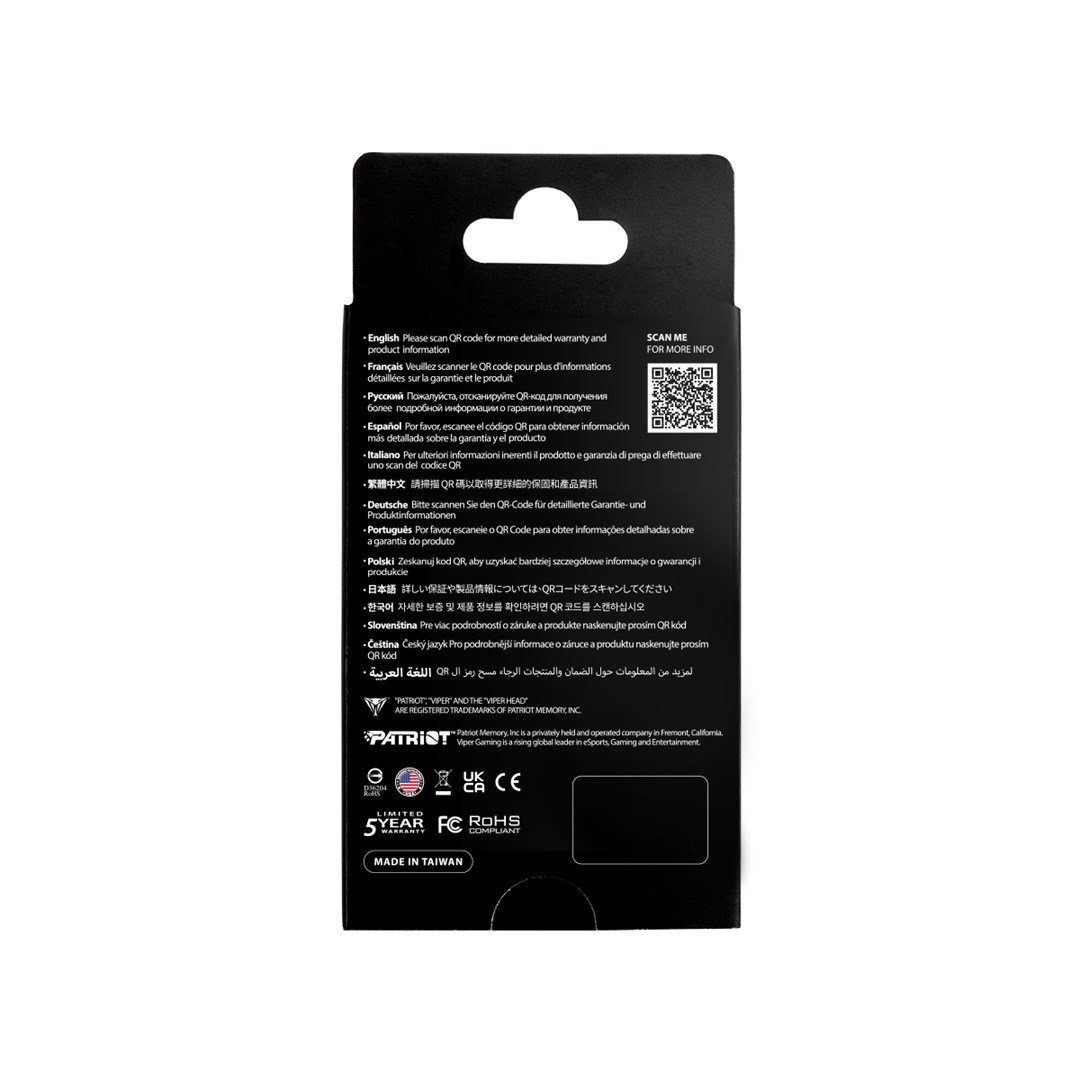 Patriot Viper PV593 M.2 PCI-E Gen5 x4 NVMe2 1TB 14G (PV593P1TBM28H) Patriot Viper PV593 M.2 PCI-E Gen5 x4 NVMe2 1TB 14G (PV593P1TBM28H)