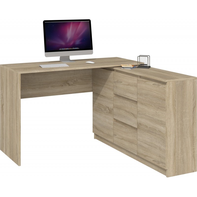 Topeshop BIURKO PLUS SONOMA computer desk Oak colour Topeshop BIURKO PLUS SONOMA computer desk Oak colour