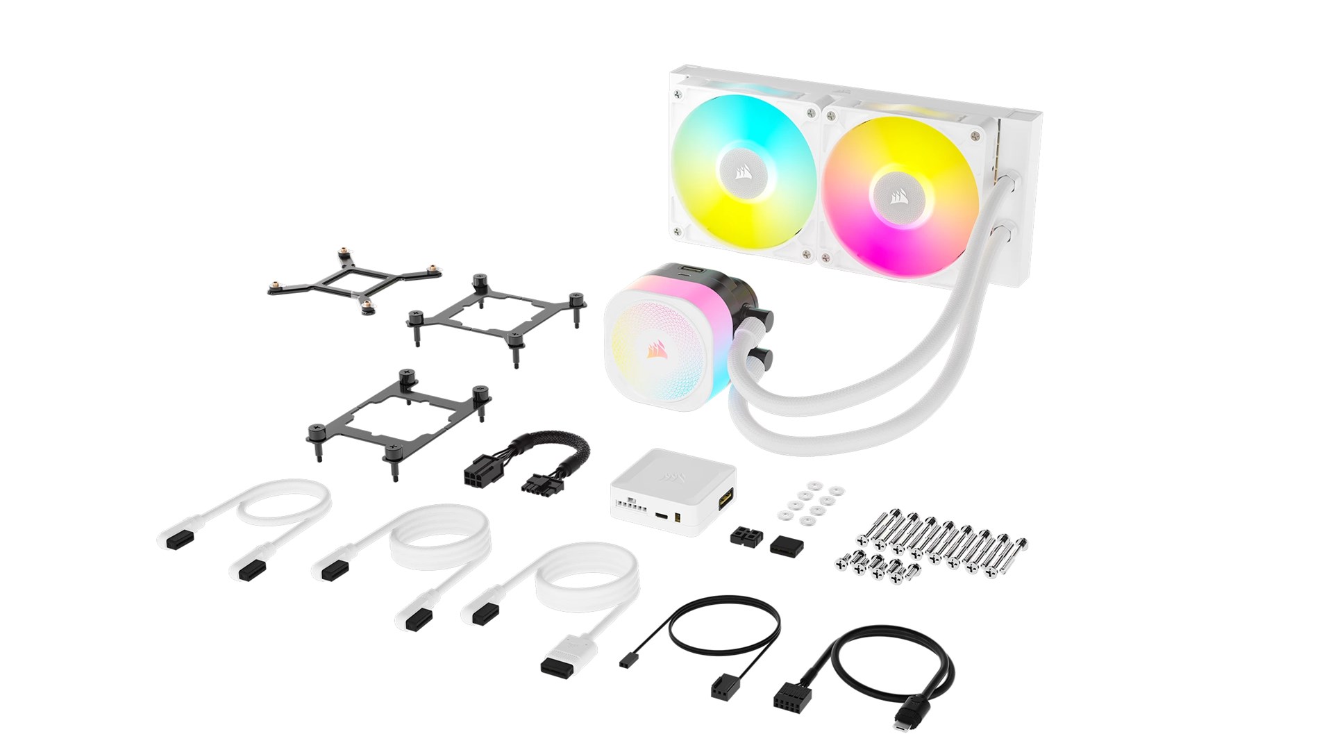 Corsair iCUE LINK TITAN RX RGB Processor All-in-one liquid cooler 12 cm White 1 pc(s) Corsair iCUE LINK TITAN RX RGB Processor All-in-one liquid cooler 12 cm White 1 pc(s)