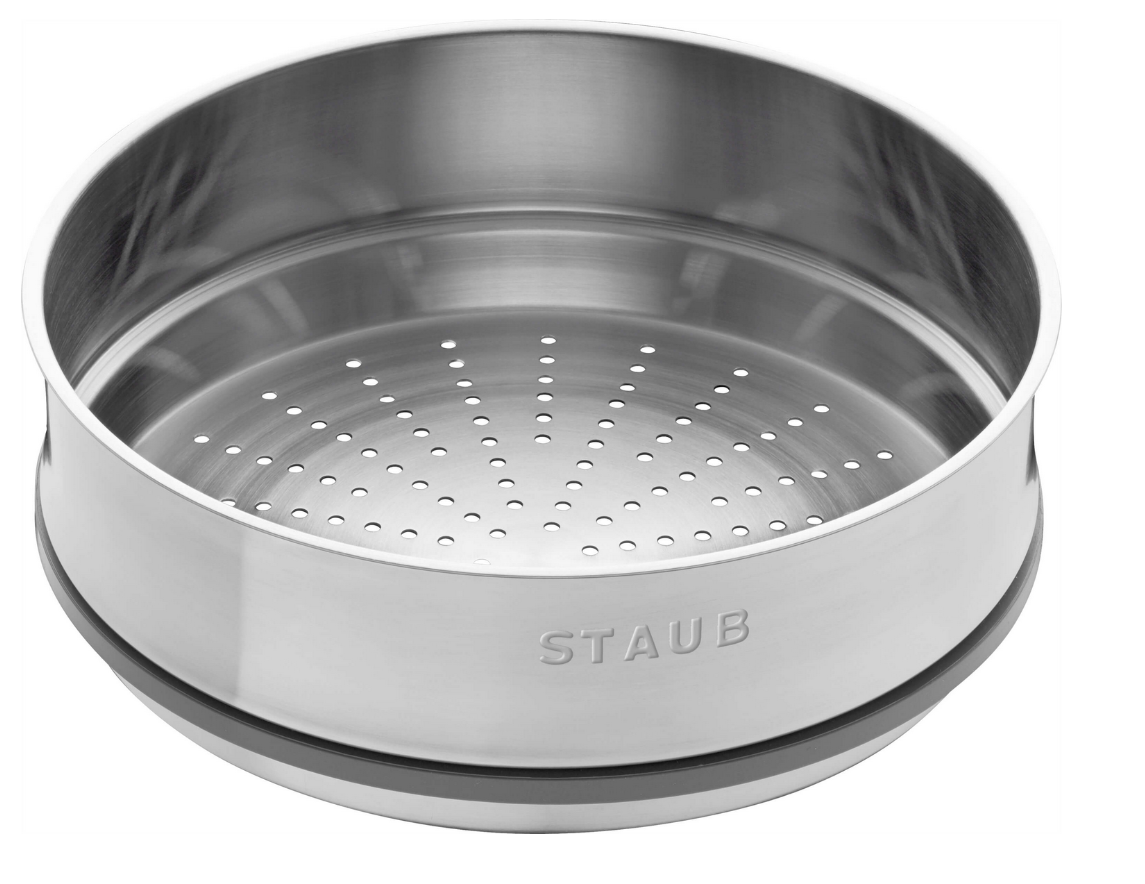 STAUB La Cocotte cast iron round pot with insert 40508-819-0 - 3.8 ltr. graphite STAUB La Cocotte cast iron round pot with insert 40508-819-0 - 3.8 ltr. graphite