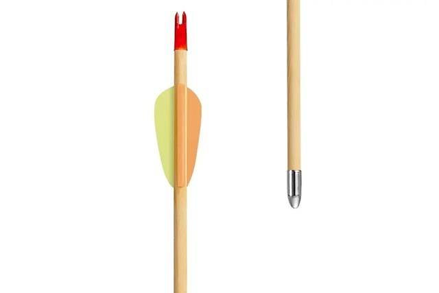 Poe Lang Target Wooden 30" D-027A-B1 Wooden arrows 5 pcs Poe Lang Target Wooden 30" D-027A-B1 Wooden arrows 5 pcs