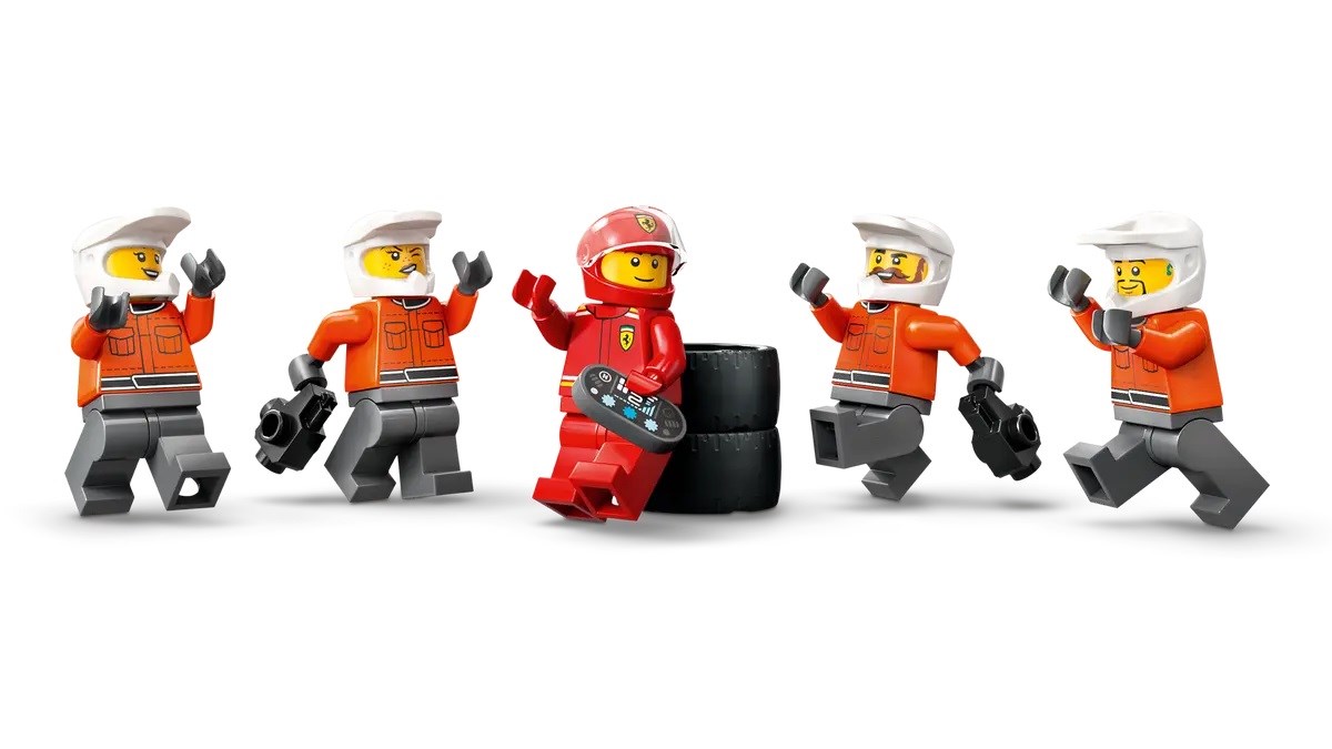 LEGO CITY 60443 F1 - Pit Stop & Pit Crew with Ferrari Car LEGO CITY 60443 F1 - Pit Stop & Pit Crew with Ferrari Car