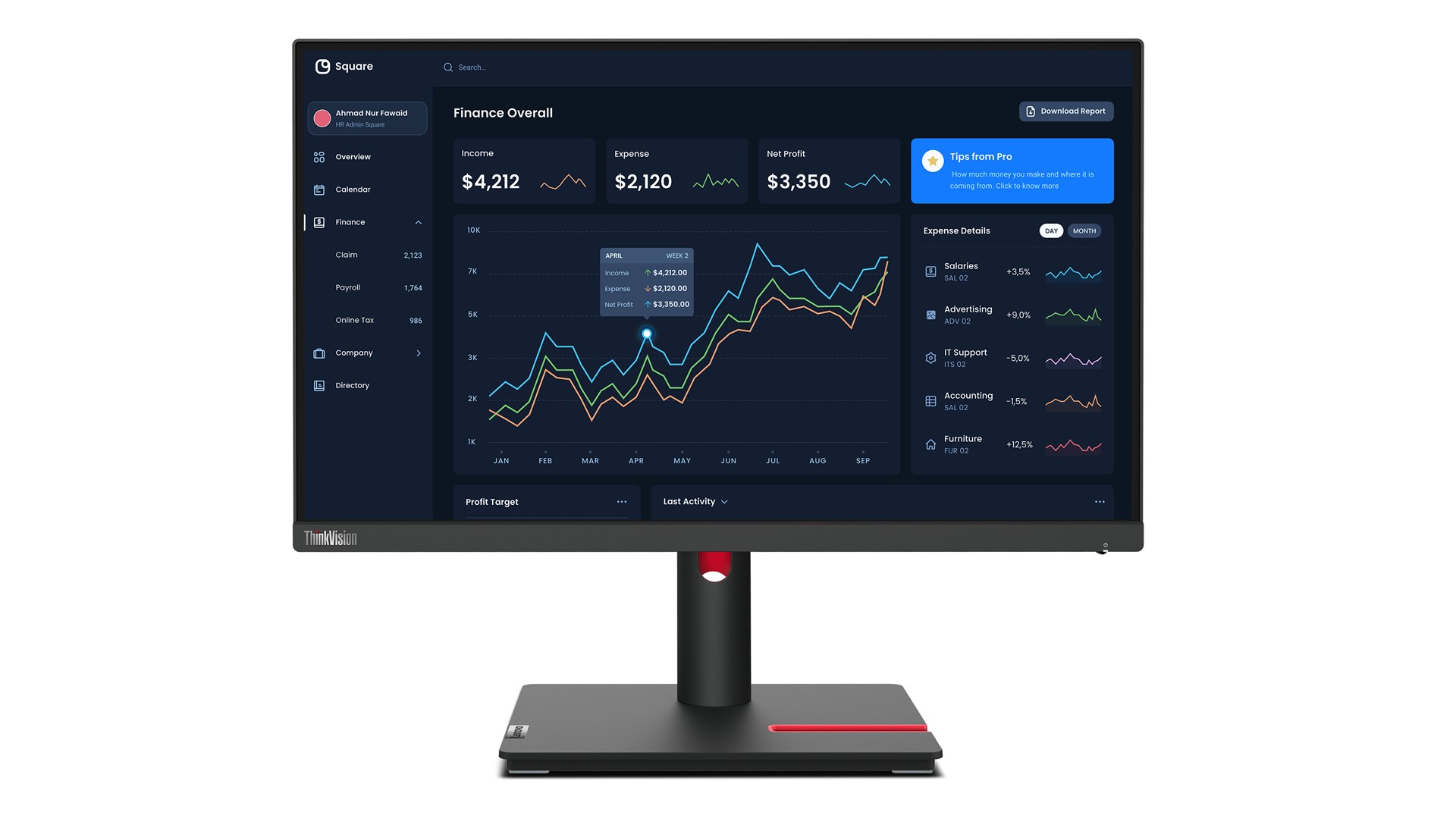 Lenovo ThinkVision T22i-30 LED display 54.6 cm (21.5") 1920 x 1080 pixels Full HD Black Lenovo ThinkVision T22i-30 LED display 54.6 cm (21.5") 1920 x 1080 pixels Full HD Black