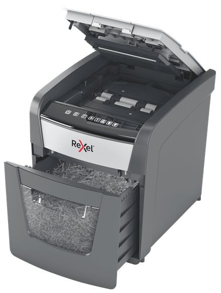 Rexel Optimum AutoFeed+ 50X paper shredder Cross shredding 55 dB 22 cm Black, Grey Rexel Optimum AutoFeed+ 50X paper shredder Cross shredding 55 dB 22 cm Black, Grey