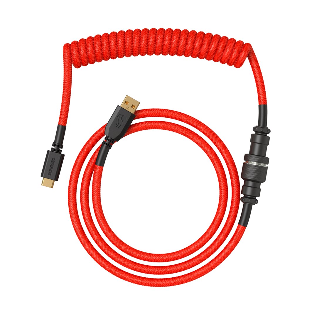 Glorious Gaming Glorious GMMK Coiled Cable Crimson Red Glorious Gaming Glorious GMMK Coiled Cable Crimson Red