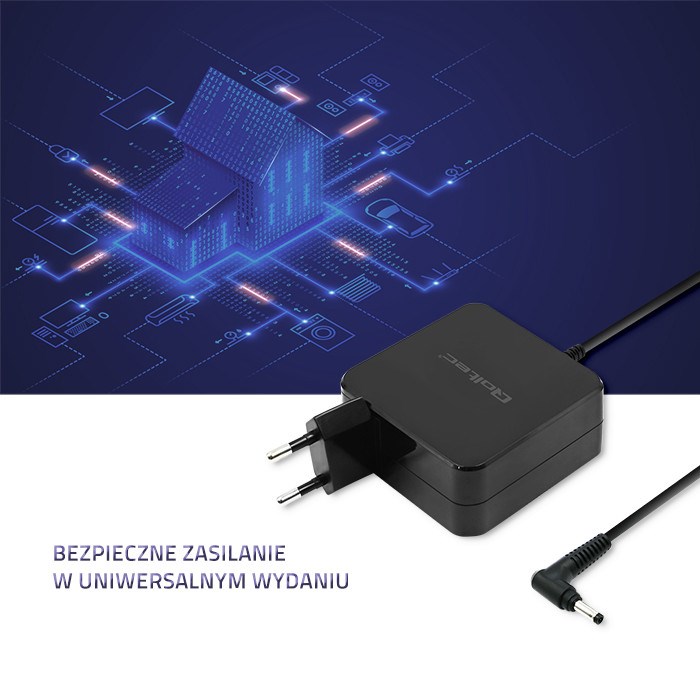 Qoltec 51751 Power adapter for Huawei 65W | 19V |3.42A | 4.0*1.7 Qoltec 51751 Power adapter for Huawei 65W | 19V |3.42A | 4.0*1.7