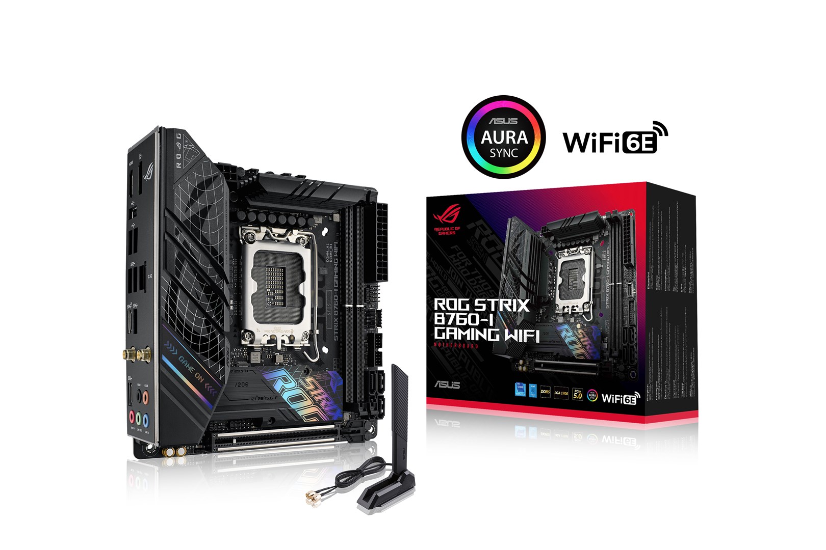 ASUS ROG STRIX B760-I GAMING WIFI Intel B760 LGA 1700 mini ITX ASUS ROG STRIX B760-I GAMING WIFI Intel B760 LGA 1700 mini ITX