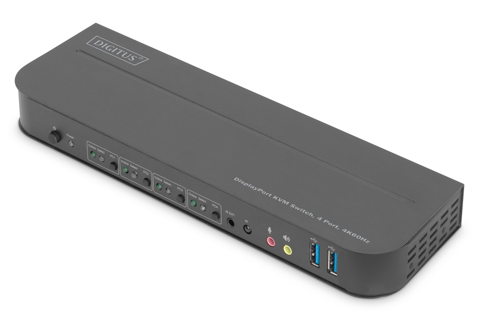 Digitus KVM Switch, 4-Port, 4K60Hz, 4 x DP in, 1 x DP/HDMI out Digitus KVM Switch, 4-Port, 4K60Hz, 4 x DP in, 1 x DP/HDMI out