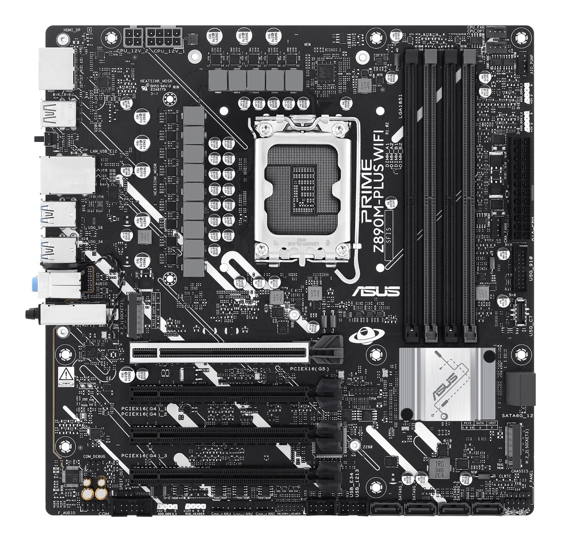 ASUS PRIME Z890M-PLUS WIFI Intel Z890 LGA 1851 (Socket V1) micro ATX ASUS PRIME Z890M-PLUS WIFI Intel Z890 LGA 1851 (Socket V1) micro ATX