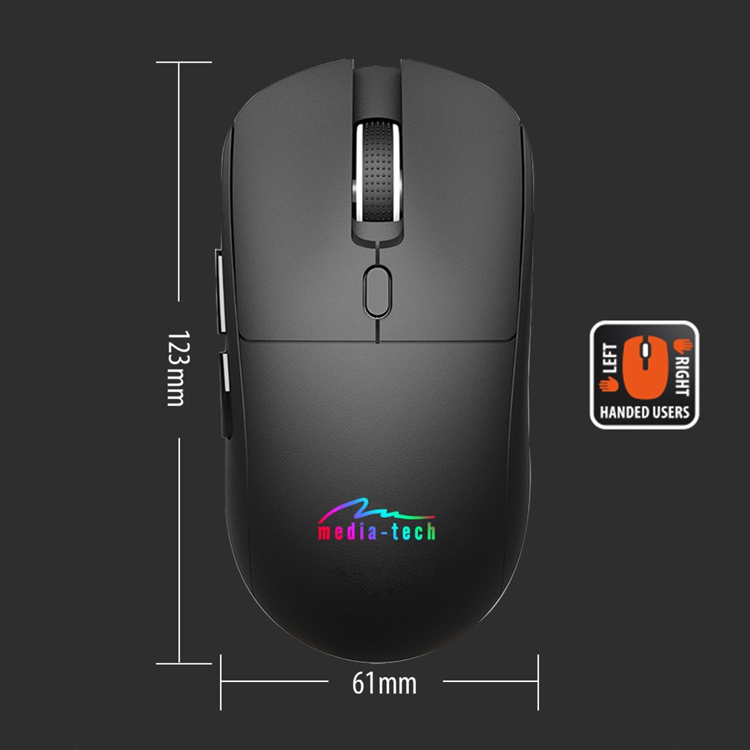 Wireless 2-in-1 Mouse (BT/RF) SILENT & RECHARGE MT1124 Wireless 2-in-1 Mouse (BT/RF) SILENT & RECHARGE MT1124