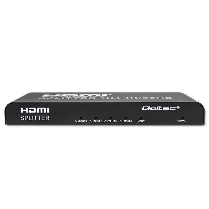 Qoltec 51799 Active HDMI Splitter 4 x HDMI 4K x 2K | 6Gb/s | 60Hz Qoltec 51799 Active HDMI Splitter 4 x HDMI 4K x 2K | 6Gb/s | 60Hz