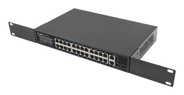 Lanberg Switch 24X 100MB DSP+/2X Combo Rack 19" 250W Lanberg Switch 24X 100MB DSP+/2X Combo Rack 19" 250W