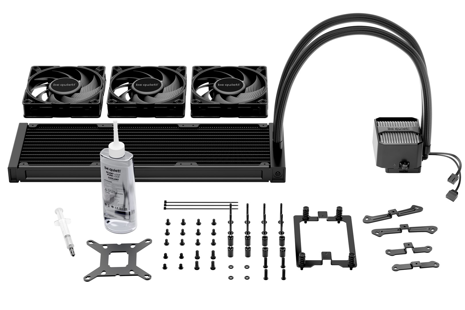 be quiet! Silent Loop 3 360 mm Processor All-in-one liquid cooler 12 cm Black 1 pc(s) be quiet! Silent Loop 3 360 mm Processor All-in-one liquid cooler 12 cm Black 1 pc(s)