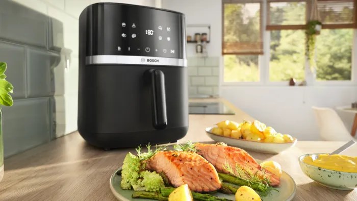 Bosch Serie 4 MAFS2462B fryer Single 6.1 L Stand-alone 2050 W Hot air fryer Black Bosch Serie 4 MAFS2462B fryer Single 6.1 L Stand-alone 2050 W Hot air fryer Black