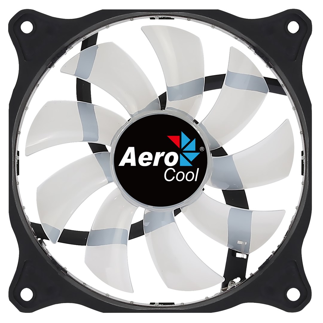 Aerocool COSMO12FRGB PC Fan 12cm LED RGB Molex Connector Silent Black Aerocool COSMO12FRGB PC Fan 12cm LED RGB Molex Connector Silent Black