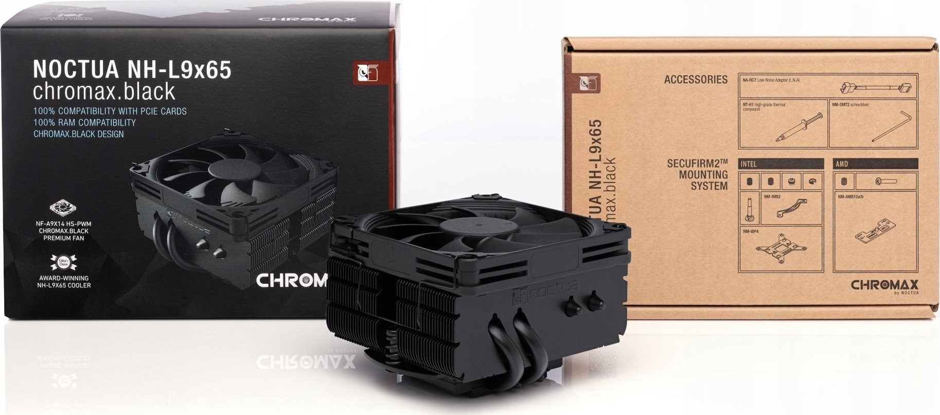 NOCTUA NH-L9x65 chromax.black Low Profile CPU cooler NOCTUA NH-L9x65 chromax.black Low Profile CPU cooler