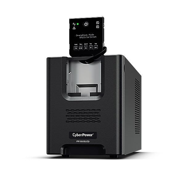 CyberPower PR1000ELCD uninterruptible power supply (UPS) Line-Interactive 1 kVA 900 W 8 AC outlet(s) CyberPower PR1000ELCD uninterruptible power supply (UPS) Line-Interactive 1 kVA 900 W 8 AC outlet(s)