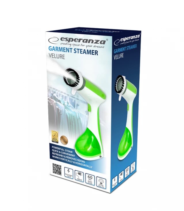 Esperanza EHI008 garment steamer Handheld garment steamer 0.22 L 1400 W Green, White Esperanza EHI008 garment steamer Handheld garment steamer 0.22 L 1400 W Green, White