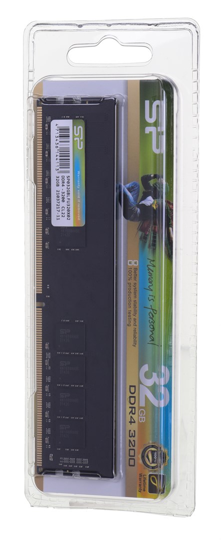 SILICON POWER DDR4 UDIMM RAM memory 3200 MHz CL22 32 GB (SP032GBLFU320X02) Black SILICON POWER DDR4 UDIMM RAM memory 3200 MHz CL22 32 GB (SP032GBLFU320X02) Black