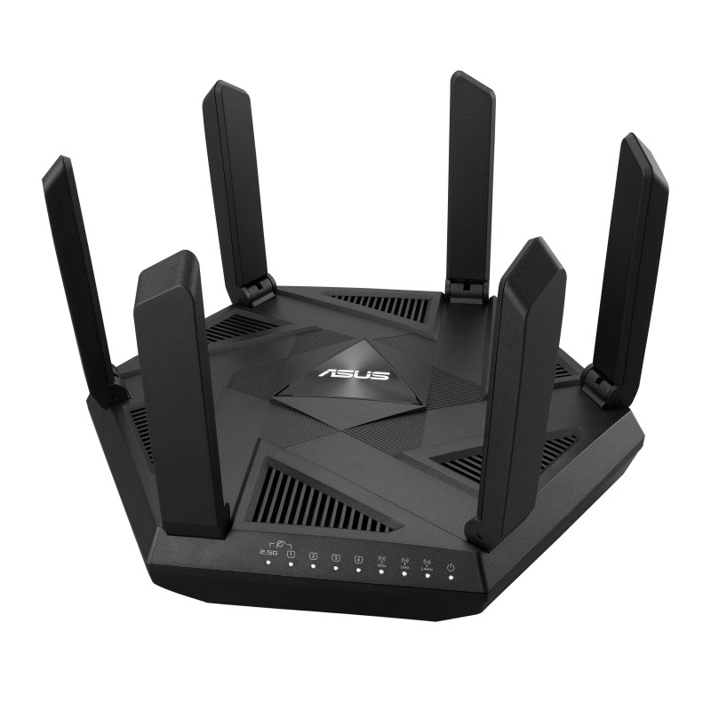 ASUS RT-AXE7800 wireless router Tri-band (2.4 GHz / 5 GHz / 6 GHz) Black ASUS RT-AXE7800 wireless router Tri-band (2.4 GHz / 5 GHz / 6 GHz) Black